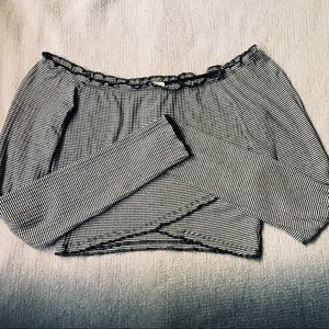 May Pink Black And White Crop Top